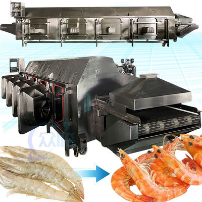 ISO Seafood Shrimp Cooking Machine Practical Stainless Steel 304