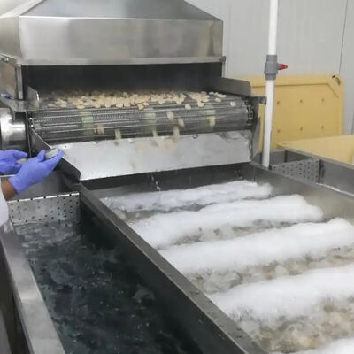 Хорошая цена Устойчивый 380В охлаждающий аппарат для морепродуктов Машины для переработки креветок Машины для переработки рыбы Машины для охлаждения креветок онлайн