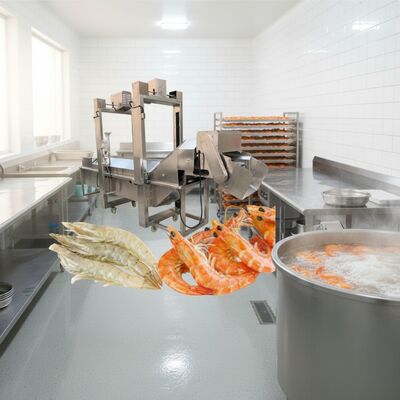 Хорошая цена Машина для выпечки креветок 380В 3,7кВ Креветочный котел Zolim Креветочное оборудование для приготовления еды Автоматический креветочный котел Креветочная линия для приготовления еды онлайн