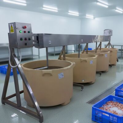 Хорошая цена Смеситель для смешивания креветок для переработки креветок Машина для погружения Микшер изоляции Барельный микшер Автоматический Микшер креветок Филе для внедрения онлайн