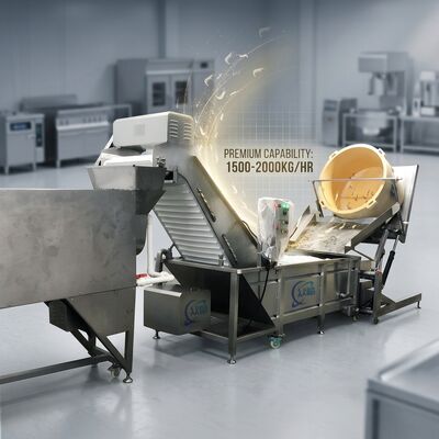 Хорошая цена SUS304 Shrimp Head Removal System 316L Stainless Steel 2500-3000KG 15KW 220V For Frozen Food Factory онлайн