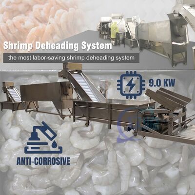 Хорошая цена Advanced Shrimp Head Separation Machine SUS304 2000-2500KG 15KW 440V For Seafood Export Company онлайн